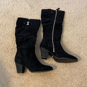 Dr. Scholl’s Devote Black Suede Boot